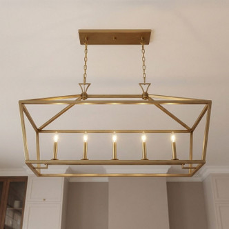 Townsend Five Light Linear Chandelier (1-424-5-322)