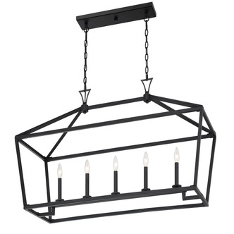 Townsend Five Light Linear Chandelier (1-424-5-89)