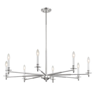 Jasmine Eight Light Chandelier (1-4412-8-109)
