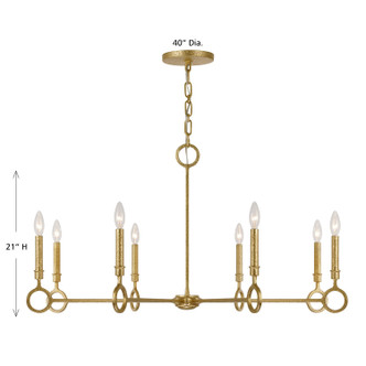 Noah Eight Light Chandelier (1-6847-8-93)