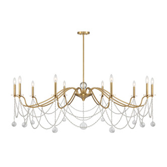 Savoy House - 1-7504-10-322 - Ten Light Chandelier - Mariposa - Warm Brass