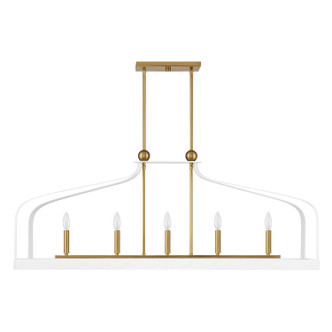 Sheffield Five Light Linear Chandelier (1-7804-5-142)