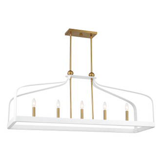 Sheffield Five Light Linear Chandelier (1-7804-5-142)