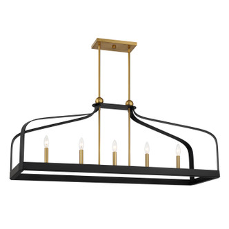 Sheffield Five Light Linear Chandelier (1-7804-5-143)