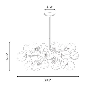 Matisse 18 Light Chandelier (1-7935-18-322)