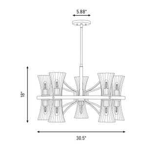 Bennington Ten Light Chandelier (1-9704-10-322)