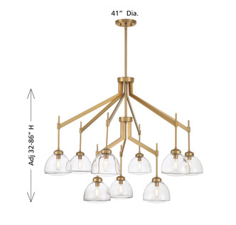 Corbin Nine Light Chandelier (1-9842-9-322)