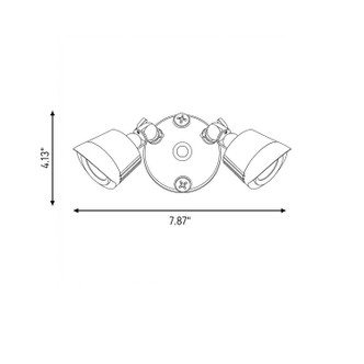 LED Double Flood Light (4-FLOOD-A2-3000K-BK)