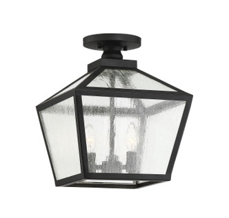 Woodstock Three Light Flush Mount (5-105-BK)