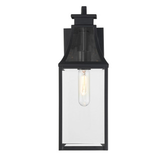Emery One Light Outdoor Wall Lantern (5-605-BK)