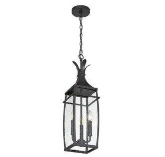 Montpelier Three Light Outdoor Hanging Lantern (5-763-BK)