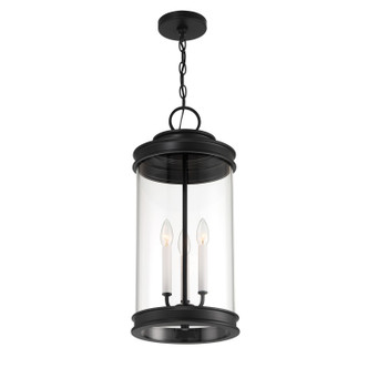 Englewood Three Light Outdoor Hanging Lantern (5-901-BK)