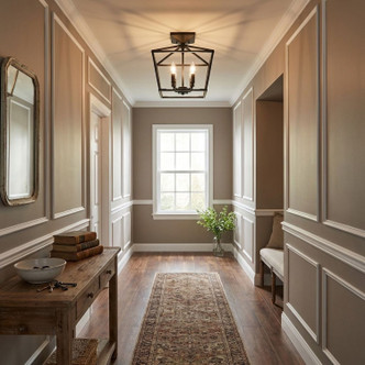 Townsend Four Light Semi-Flush Mount (6-328-4-89)
