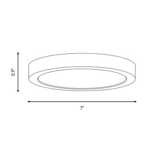 LED Flush Mount (6-3333-7-WH)