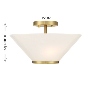 Blair Three Light Convertible Semi-Flush /Pendant (6-4012-3-322)