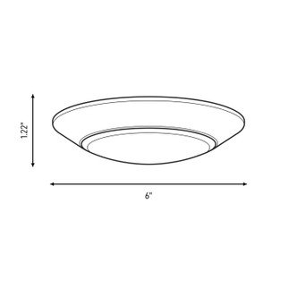 LED Disc Light (6-5CCT-6-BK)