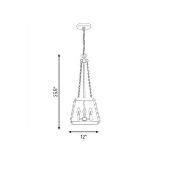 Crawford Three Light Pendant (7-1803-3-322)