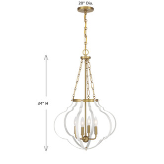 Mercer Four Light Pendant (7-4866-4-142)