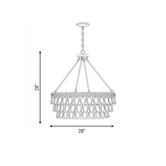 Windham Six Light Pendant (7-8701-6-322)