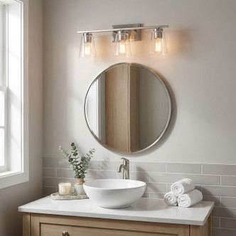 Calhoun Three Light Bathroom Vanity (8-1020-3-SN)