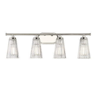 Savoy House - 8-1745-4-109 - Four Light Bathroom Vanity - Chantilly - Polished Nickel