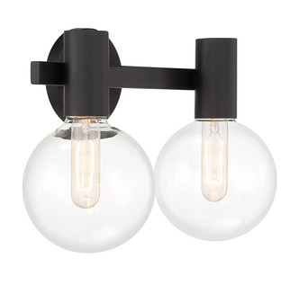 Wright Two Light Bathroom Vanity (8-3076-2-BK)
