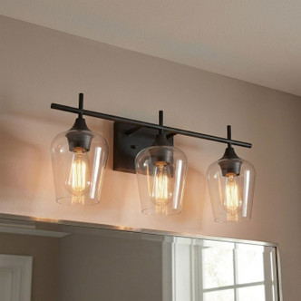 Octave Three Light Bath Bar (8-4030-3-BK)