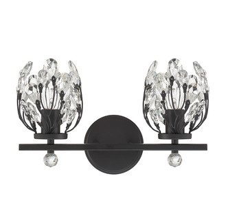 Moreno Two Light Bathroom Vanity (8-6601-2-BK)