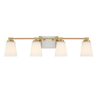 Savoy House - 8-6901-4-322 - Four Light Bathroom Vanity - Darby - Warm Brass