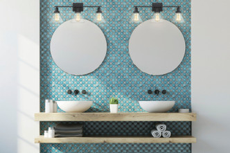 Drake Four Light Bath Bar (8-9130-4-BK)