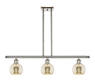 Innovations - 516-3I-PN-G128-6 - Three Light Island Pendant - Ballston - Polished Nickel