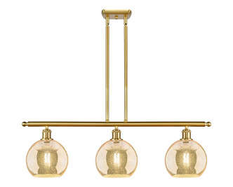 Innovations - 516-3I-SG-G128-8 - Three Light Island Pendant - Ballston - Satin Gold