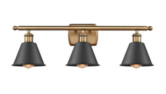 Innovations - 516-3W-BB-M8 - Three Light Bath Vanity - Ballston - Brushed Brass