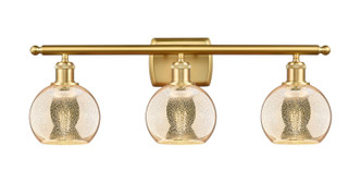 Innovations - 516-3W-SG-G128-6 - Three Light Bath Vanity - Ballston - Satin Gold