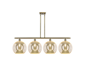Innovations - 516-4I-AB-G128-12 - Four Light Island Pendant - Ballston - Antique Brass