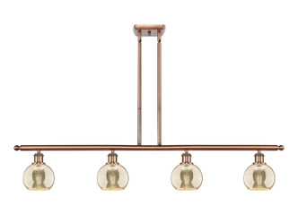 Innovations - 516-4I-AC-G128-6 - Four Light Island Pendant - Ballston - Antique Copper