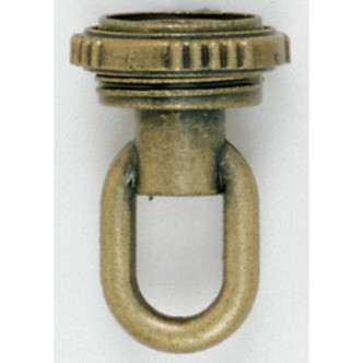 Satco - 90-336 - 1/4 Ip Matching Screw Collar Loop With Ring - Antique Brass