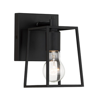 Dunn One Light Wall Sconce in Flat Black (46-12105FB1) Dunn One Light Wall Sconce in Flat Black (46-12105FB1)