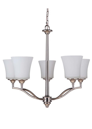 Craftmade - 41725-PLN - Five Light Chandelier - Helena - Polished Nickel