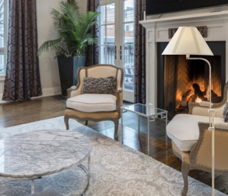 Floor One Light Floor Lamp (BO-216-AB)