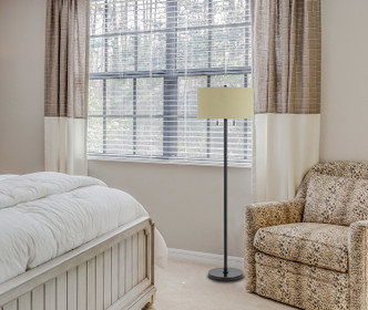 Calais Two Light Floor Lamp (BO-2450FL-DB)