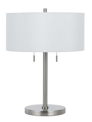 Cal Lighting - BO-2450TB-BS - Two Light Table Lamp - Calais - Brushed Steel
