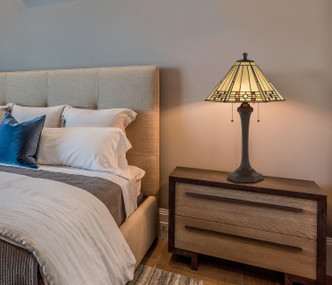 Tiffany Two Light Table Lamp (BO-2676TB)