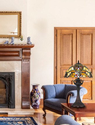 Tiffany Two Light Table Lamp (BO-2796TB)