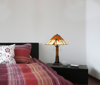 Tiffany Two Light Table Lamp (BO-3010TB)