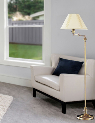 Swing arm One Light Floor Lamp (BO-314-AB)