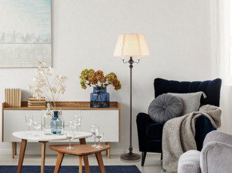 6 Way Four Light Floor Lamp (BO-315-DB)