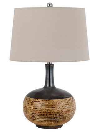 Cal Lighting - BO-3211TB - One Light Table Lamp - Yuma - Terra Cotta/Black