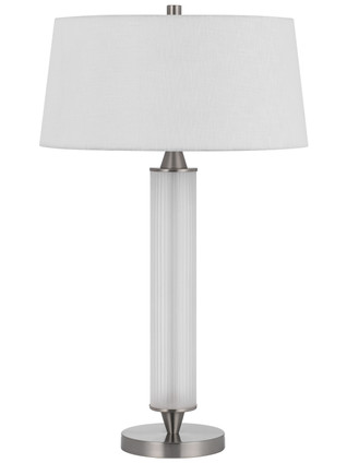 Cal Lighting - BO-3222TB - Two Light Table Lamp - Pavia - Fluted Frosted Glass/Steel