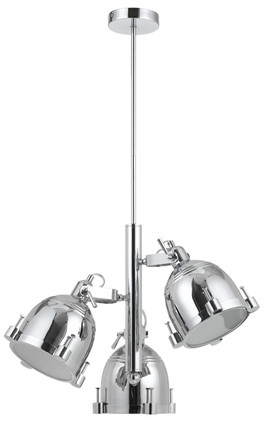 Cal Lighting - FX-2688-3 - Three Light Pendant - Hubble - Chrome